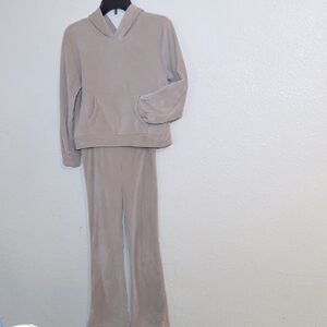 Cozy Tan Hoodie and Pants Set